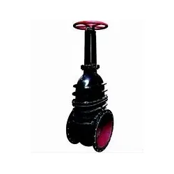 Valve de porte de bride de tige de la couture en fonte en fonte