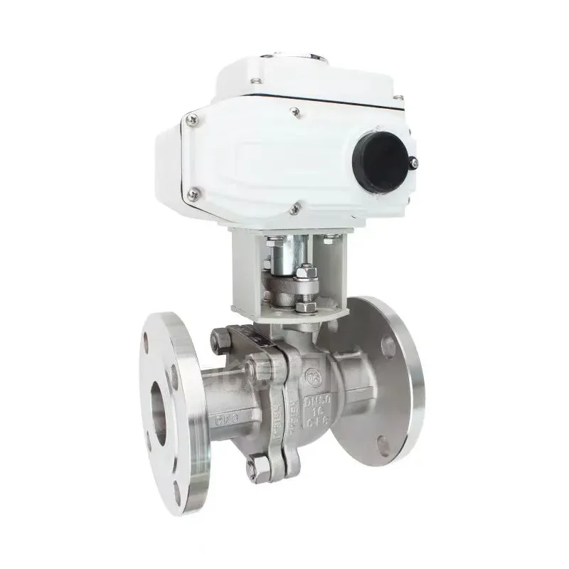 Valve à billes électriques en acier inoxydable
