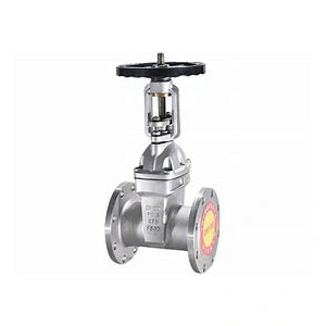 Valve de porte de la bride de joint souple de la tige ouverte en acier inoxydable